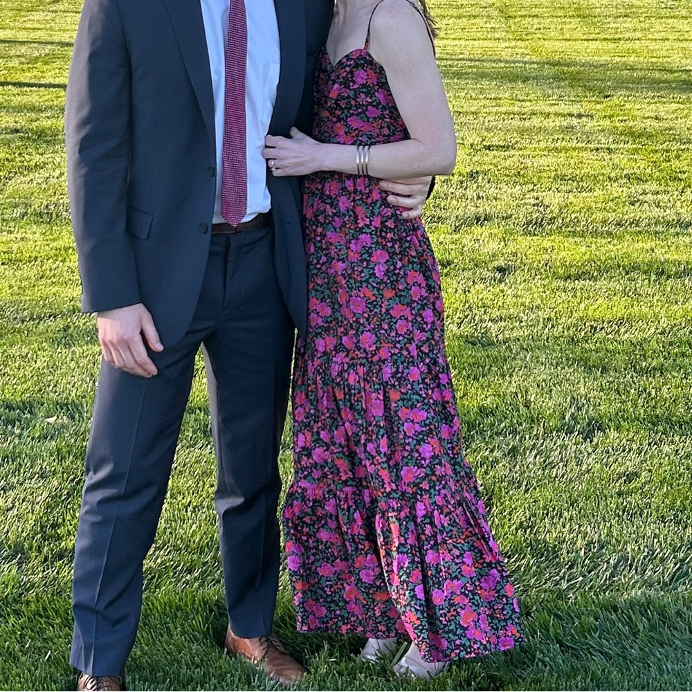 Floral maxi dress wedding guest